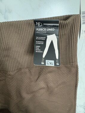 new directions Brown Fleece-Lined Men's Leggings